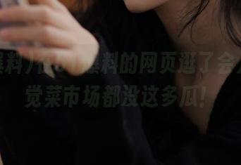 在51爆料的网页逛了会儿，感觉菜市场都没这多瓜！